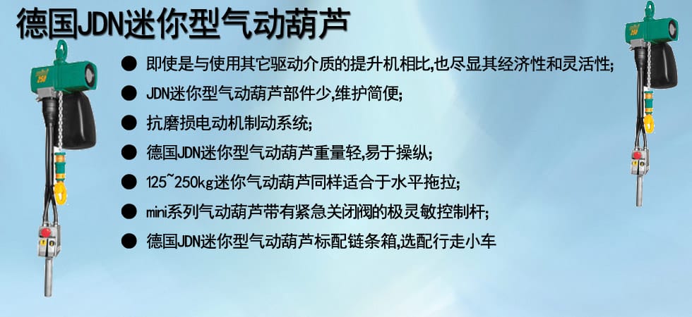 德國(guó)JDN迷你型氣動(dòng)葫蘆圖