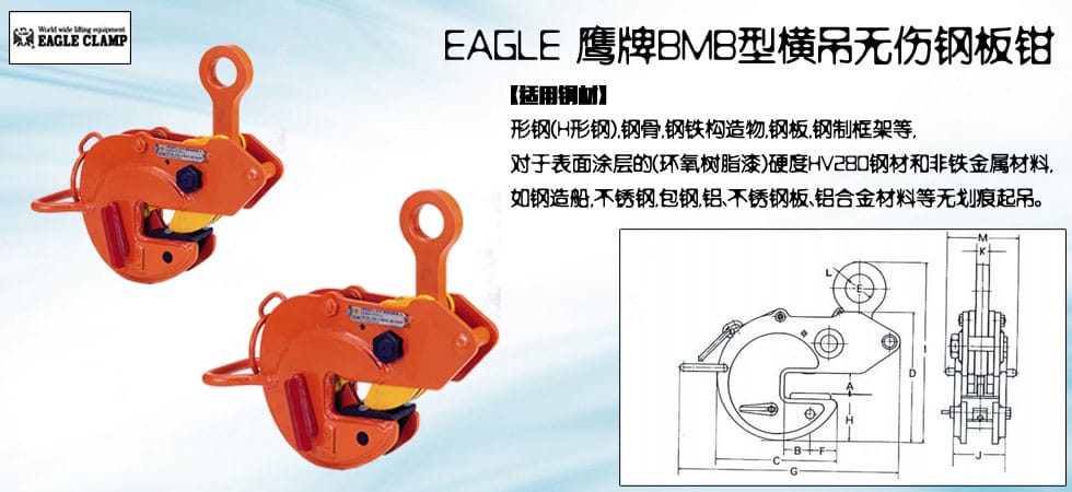 EAGLE CLAMP BMB無傷鋼板鉗